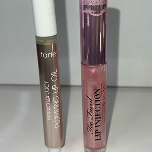 Tarte and too faced plumping oil